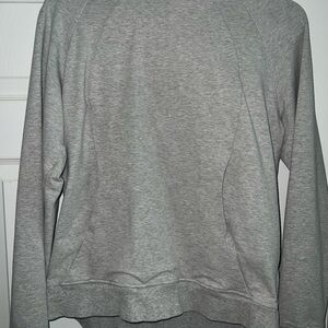 Gray Women's scuba pullover hoodie